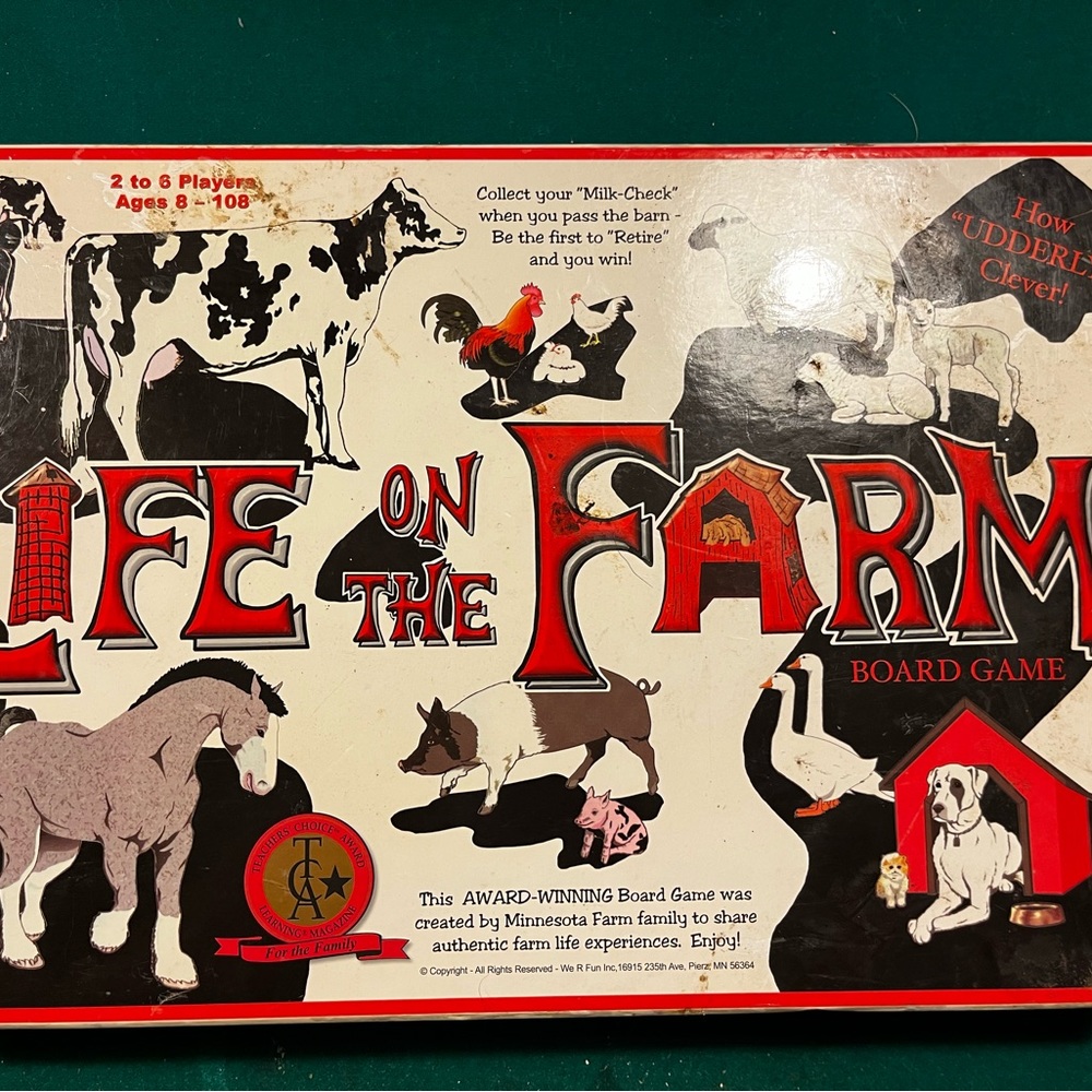 Life on the Farm Family Fun Board Game We R Fun Games 2012